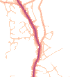 Daytime road noise heatmap for TN30 6BT