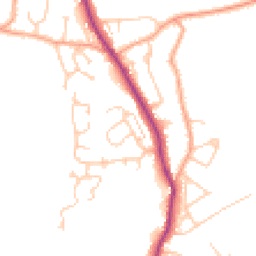 Daytime road noise heatmap for TN30 6BU