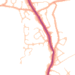 Daytime road noise heatmap for TN30 6BX