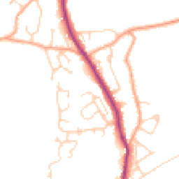 Daytime road noise heatmap for TN30 6BY
