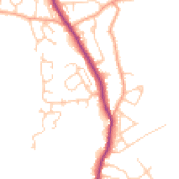 Daytime road noise heatmap for TN30 6BZ