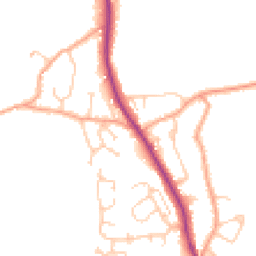Daytime road noise heatmap for TN30 6DL