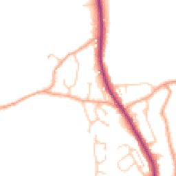 Daytime road noise heatmap for TN30 6EA