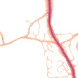 Daytime road noise heatmap for TN30 6EB