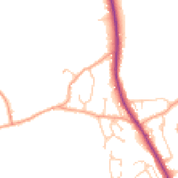 Daytime road noise heatmap for TN30 6ED