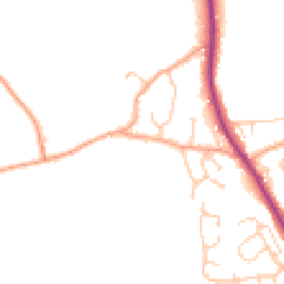 Daytime road noise heatmap for TN30 6EE
