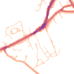 Daytime road noise heatmap for TN30 6ES