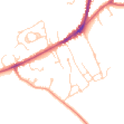 Daytime road noise heatmap for TN30 6EY
