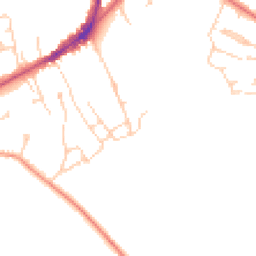 Daytime road noise heatmap for TN30 6FH