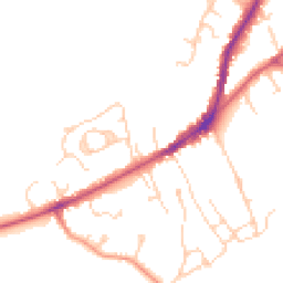 Daytime road noise heatmap for TN30 6HD