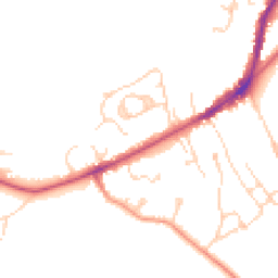Daytime road noise heatmap for TN30 6HT
