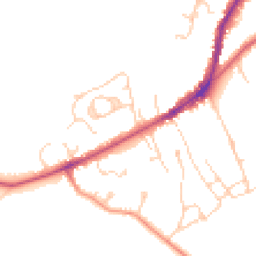 Daytime road noise heatmap for TN30 6JB