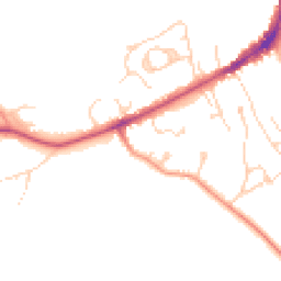Daytime road noise heatmap for TN30 6JN
