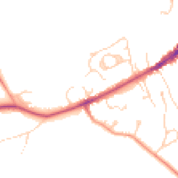 Daytime road noise heatmap for TN30 6JW