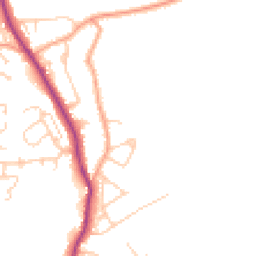 Daytime road noise heatmap for TN30 6NH