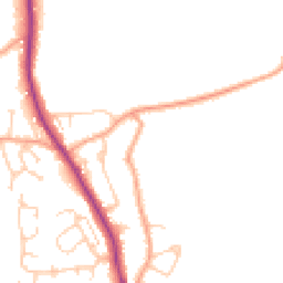 Daytime road noise heatmap for TN30 6PE