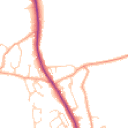 Daytime road noise heatmap for TN30 6PL