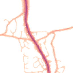 Daytime road noise heatmap for TN30 6PN