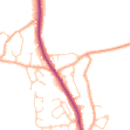 Daytime road noise heatmap for TN30 6PS