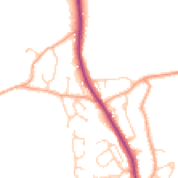 Daytime road noise heatmap for TN30 6PT