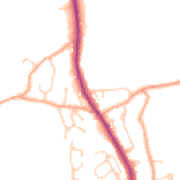 Daytime road noise heatmap for TN30 6PX