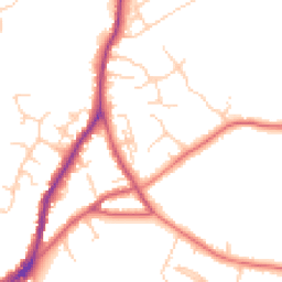 Daytime road noise heatmap for TN30 6SD