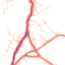 Daytime road noise heatmap for TN30 6SF