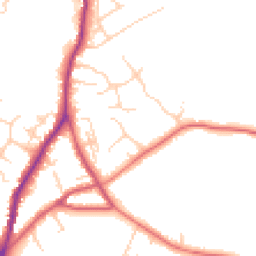 Daytime road noise heatmap for TN30 7AH