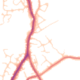 Daytime road noise heatmap for TN30 7AU