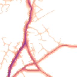 Daytime road noise heatmap for TN30 7AX
