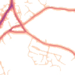 Daytime road noise heatmap for TN30 7AY