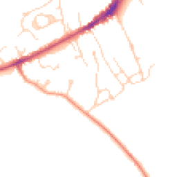 Daytime road noise heatmap for TN30 7BF