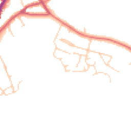 Daytime road noise heatmap for TN30 7BZ