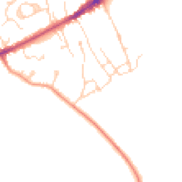 Daytime road noise heatmap for TN30 7DX