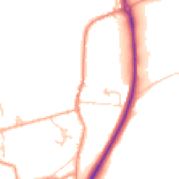 Daytime road noise heatmap for TN32 5AF