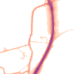 Daytime road noise heatmap for TN32 5AG