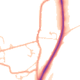 Daytime road noise heatmap for TN32 5AJ