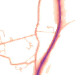 Daytime road noise heatmap for TN32 5AP