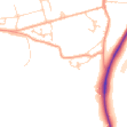Daytime road noise heatmap for TN32 5BB