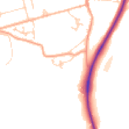 Daytime road noise heatmap for TN32 5BD