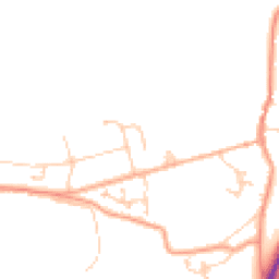Daytime road noise heatmap for TN32 5DQ