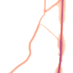 Daytime road noise heatmap for TN32 5LU