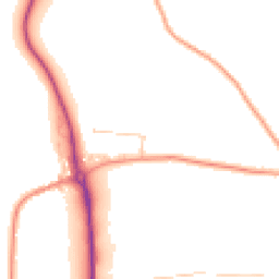 Daytime road noise heatmap for TN32 5PE