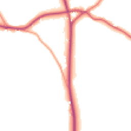 Daytime road noise heatmap for TN32 5SE