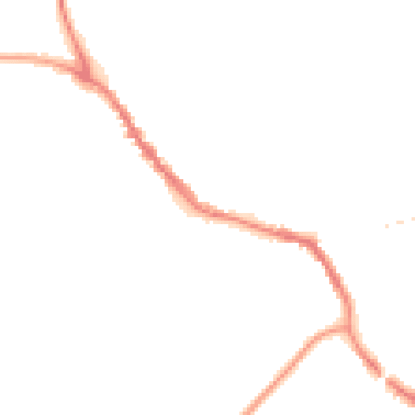 Night-time road noise heatmap for TN33 0AQ