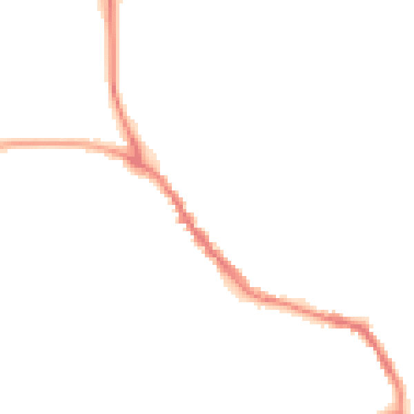 Night-time road noise heatmap for TN33 0AR