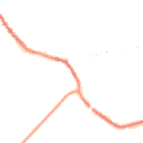 Night-time road noise heatmap for TN33 0AT