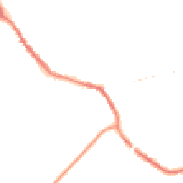 Night-time road noise heatmap for TN33 0AW
