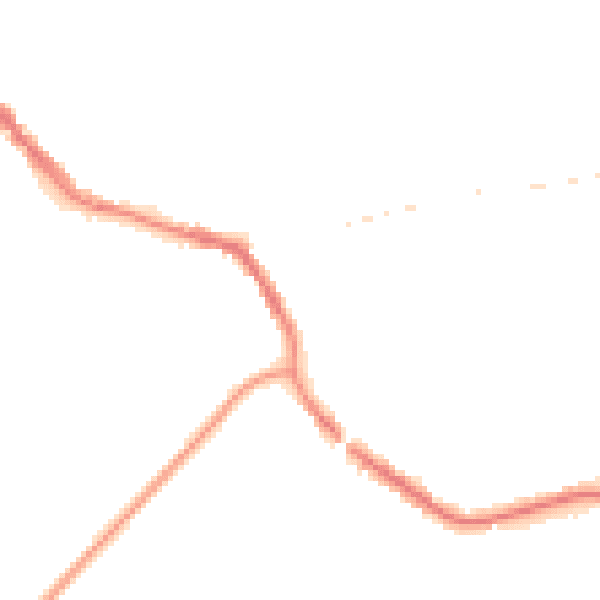 Night-time road noise heatmap for TN33 0AZ