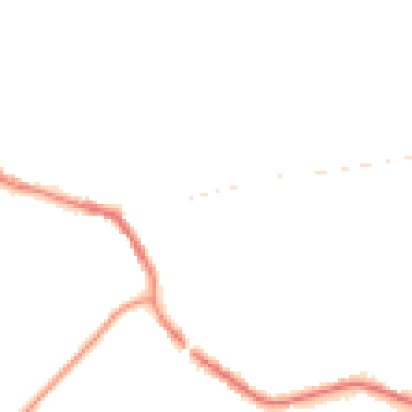 Night-time road noise heatmap for TN33 0BA